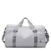 Quilted Weekender Duffel with Wet/Dry & Shoe Storage Gray color SKU reference