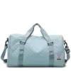 Quilted Weekender Duffel with Wet/Dry & Shoe Storage Blue color SKU reference