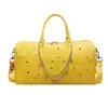 21L Embossed PU Travel Bag with Chain-Detail Strap Color option 03 color SKU reference