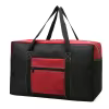 Color-Block Cube Travel Duffel with Luggage Handle Red color SKU reference