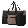 Color-Block Cube Travel Duffel with Luggage Handle Khaki color SKU reference