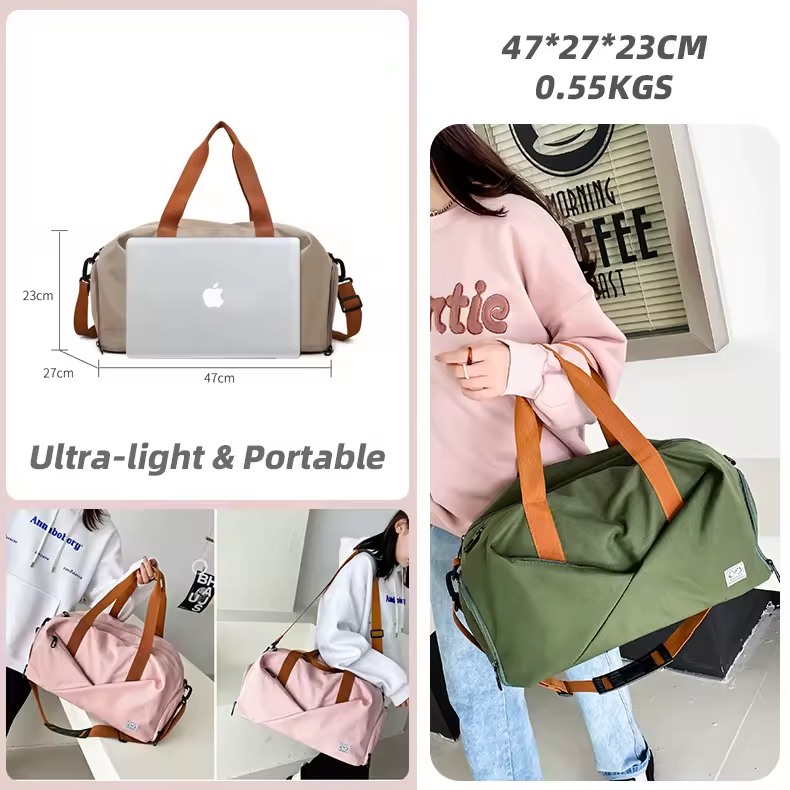Nylon Gym Duffel with Dry/Wet and Shoe Compartments product reference image