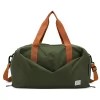 Nylon Gym Duffel with Dry/Wet and Shoe Compartments Army green color SKU reference