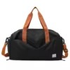 Nylon Gym Duffel with Dry/Wet and Shoe Compartments Black color SKU reference