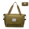 Expandable Travel Gym Duffel with Side Bottle Pocket Green color SKU reference
