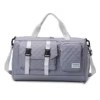 Quilted Nylon Weekender with Dry/Wet and Shoe Compartments Gray color SKU reference