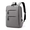 15.6-Inch Oxford Laptop Backpack with USB Port Gray color SKU reference