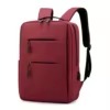15.6-Inch Oxford Laptop Backpack with USB Port Red color SKU reference