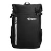 PU Weekender Bag with Reflective Detail and Shoe Pocket Black color SKU reference