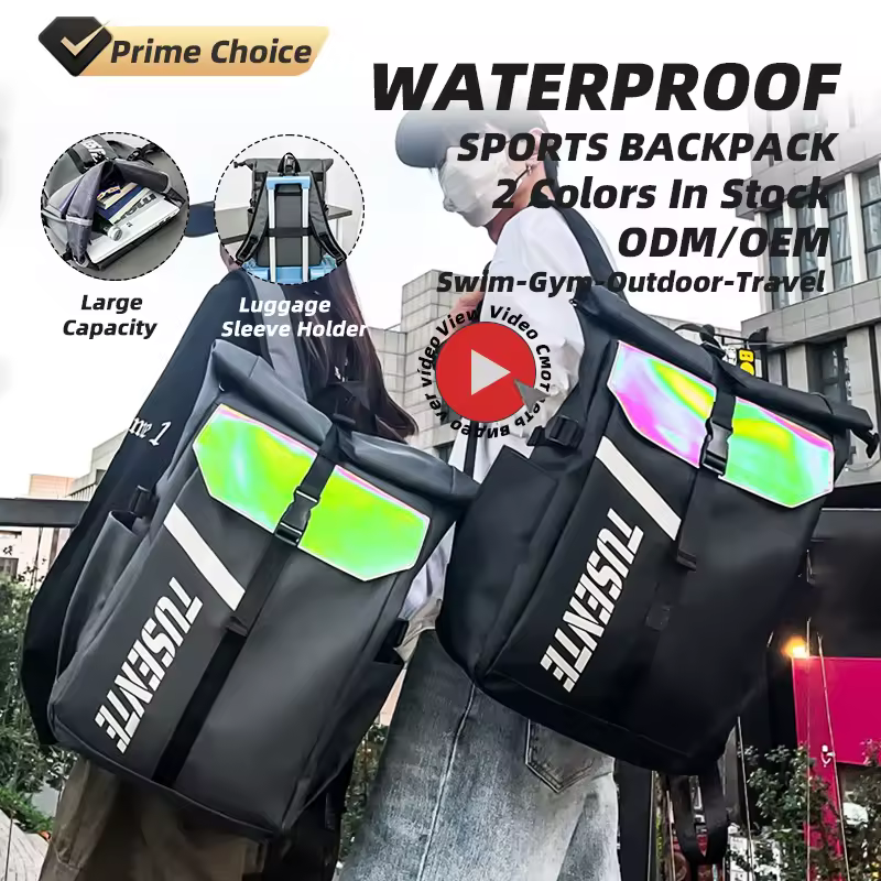 Reflective Sports Backpack with Trolley Sleeve product reference image