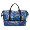 Maple-Leaf Oxford Travel Duffel with Bottom Shoe Pocket Blue color SKU reference