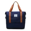 Bottom-Expandable Oxford Travel Duffel with Wet/Dry Storage Navy color SKU reference
