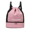 Oxford Swim and Travel Backpack with Bottom Shoe Compartment Pink color SKU reference