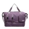 Weekender Gym Duffel with Shoe Compartment and Adjustable Strap Purple color SKU reference