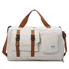 Travel Gym Duffel with Shoe Compartment and Wet-Dry Storage White color SKU reference