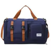 Travel Gym Duffel with Shoe Compartment and Wet-Dry Storage Deep Blue color SKU reference