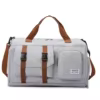 Travel Gym Duffel with Shoe Compartment and Wet-Dry Storage Gray color SKU reference