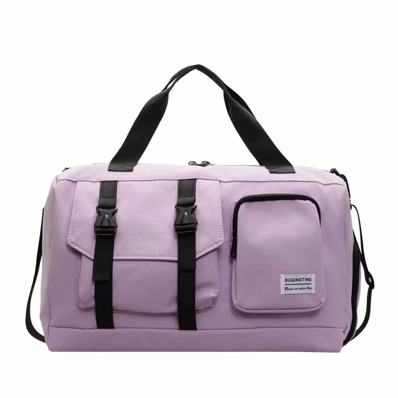 Gym & Travel Duffel with Shoe Compartment and Wet/Dry Storage Purple color SKU reference