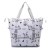 Expandable Oxford Travel Duffel with Bottom Shoe Compartment White 3 color SKU reference
