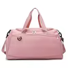 Dry-Wet Nylon Gym Duffel with Shoe Compartment Pink color SKU reference