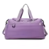 Dry-Wet Nylon Gym Duffel with Shoe Compartment Purple color SKU reference