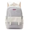 Student School Backpack with Adjustable Breathable Straps White color SKU reference