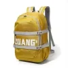 Nylon Commuter Backpack with Adjustable Shoulder Straps Yellow color SKU reference