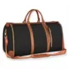36–55L 2-in-1 Foldable Garment Duffel Bag with Shoulder Strap Black color SKU reference
