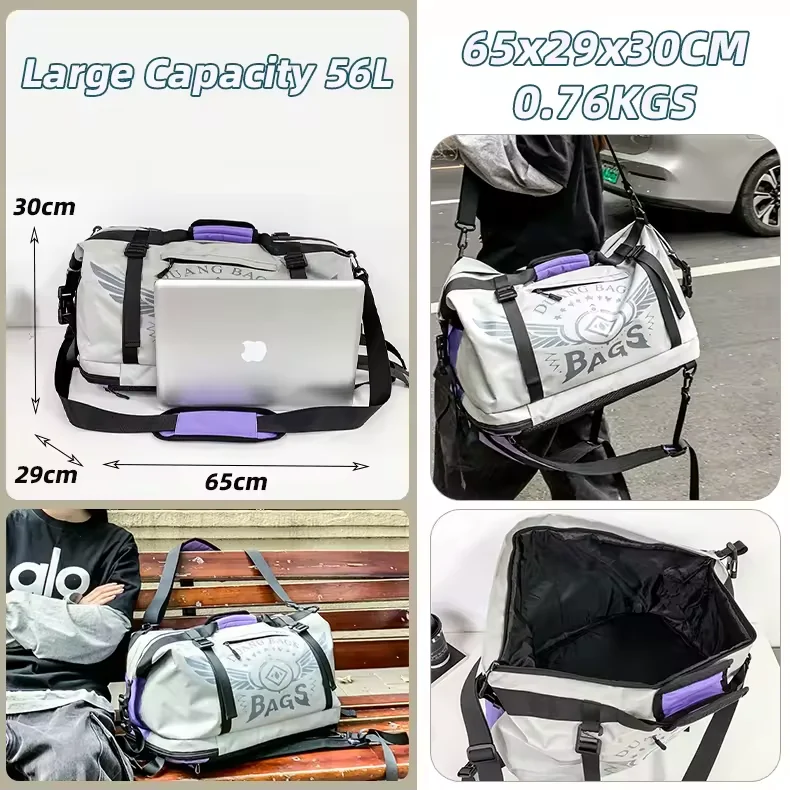 Large-Capacity Oxford Weekend & Gym Backpack product reference image