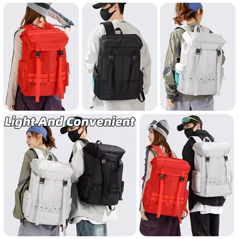 Nylon Drawstring Travel Backpack with Side Pocket product reference image