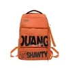 Nylon Travel Backpack with Dry/Wet Pocket Orange color SKU reference
