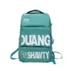 Nylon Travel Backpack with Dry/Wet Pocket Blue-green color SKU reference