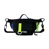 Reflective Nylon Sports Waist Bag with Removable Strap Black color SKU reference