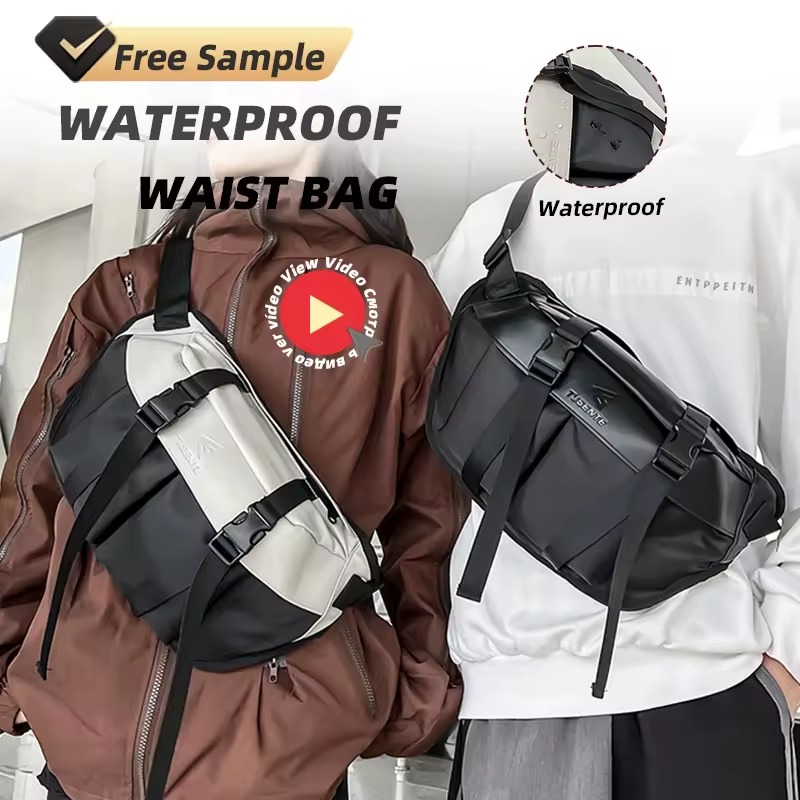 Oxford Travel Waist Bag with Anti-Theft Back Pocket product reference image