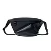 Oxford Sports Waist Bag with Front and Rear Zip Pockets Black color SKU reference