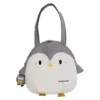 Penguin Embroidered Tote with Internal Zip Pocket Gray color SKU reference