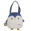 Penguin Embroidered Tote with Internal Zip Pocket Blue color SKU reference