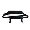 Microfiber Waist Bag with Adjustable Belt and Zip Pockets White color SKU reference