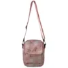 Star-Shape Nylon Crossbody Bag with Plush Pendant Pink color SKU reference