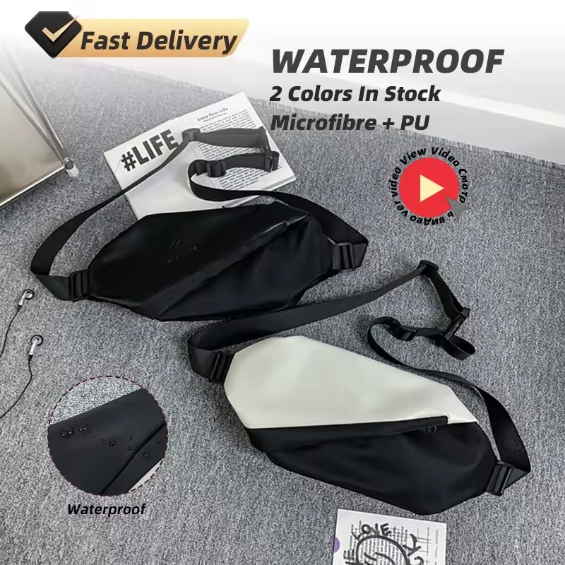 Microfiber & PU Waist Pack with Zip Storage product reference image