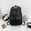 Oxford Travel Backpack with Separate Shoe Pocket Black color SKU reference