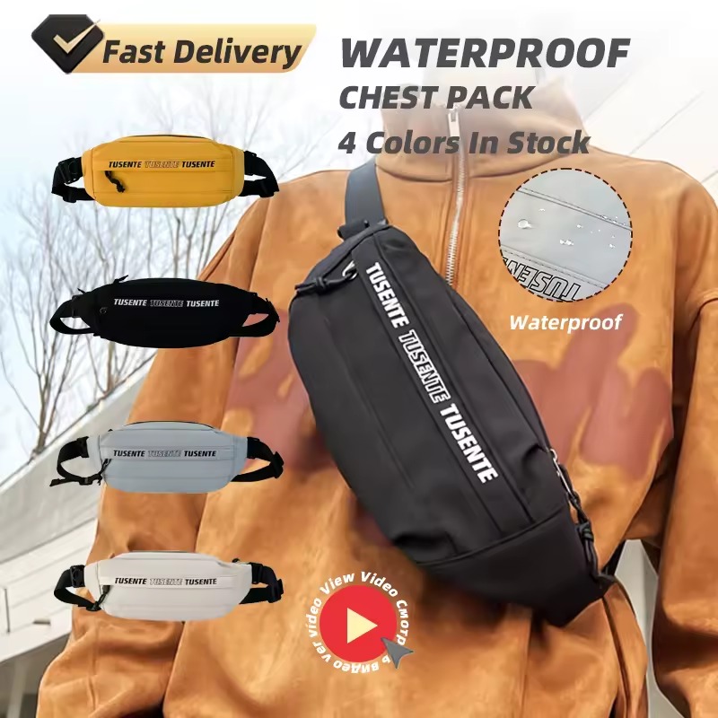 Waterproof Nylon Chest Pack with Security Pocket product reference image