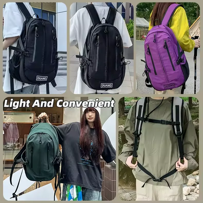 38L Travel Backpack with Side Pockets & Adjustable Straps product reference image
