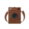 Vintage Camera-Shape PU Crossbody Bag with Chain Strap Curry color SKU reference
