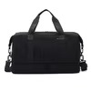 Plaid Oxford Gym Duffel with Bottom Shoe Pocket Black color SKU reference