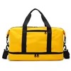 Plaid Oxford Gym Duffel with Bottom Shoe Pocket Yellow color SKU reference