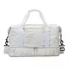 Oxford Gym Duffel with Separate Shoe & Wet-Dry Storage White color SKU reference