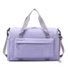 Lattice Nylon Gym Duffel with Shoe Pocket and Wet-Dry Storage Purple color SKU reference