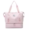 Vertical Oxford Duffel with Bottom Shoe Pocket Pink color SKU reference