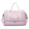 Diamond Oxford Gym Duffel with Dry-Wet Storage and Shoe Pocket Pink color SKU reference